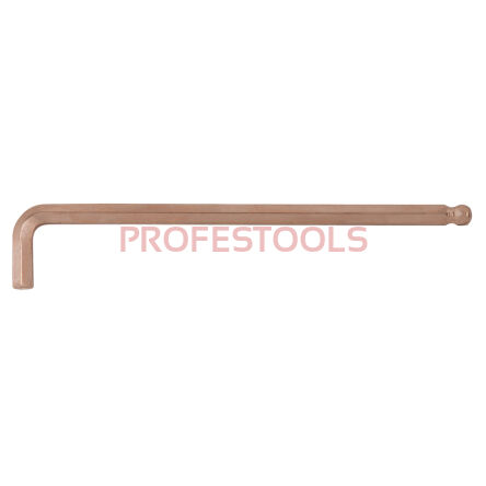 Nieiskrzący klucz imbusowy 6-kątny 10,0mm z kulką  L=224mm BERYLLIUM KS TOOLS 962.0466