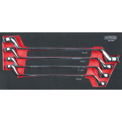 Klucze oczkowe odsadzone 20-32mm 4szt CHROME wkładka 1/3 KS TOOLS 783.2004