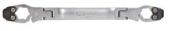 KS TOOLS Klucz grzechotkowy do przewodów hamulcowych z przegubem 10x11mm CHROME