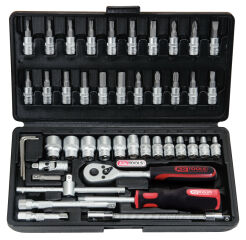 Zestaw narzędzi 1/4" 46sz. SUPERLOCK KS TOOLS 911.0646