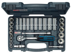 KS TOOLS Zestaw narzędzi 3/8" 27sz. CHROME 918.0627