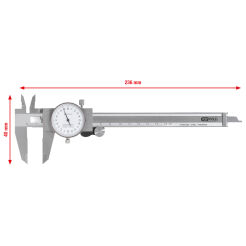 Suwmiarka zegarowa 150mm dokładność +/- 0.01 KS TOOLS 300.0547	