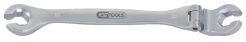KS TOOLS Klucz oczkowy otwarty do przewodów hamulcowych 13mm z przegubem CHROME