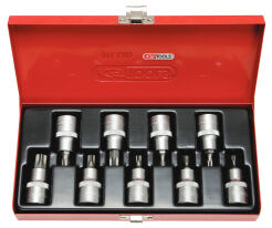 KS TOOLS Zestaw nasadki 1/2" z grotem TORX krótkie TB20-TB60 9sz. 911.1386
