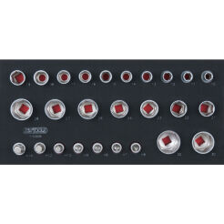Nasadki 1/2" 26szt wkładka 1/3 KS TOOLS 713.0026