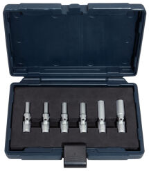 KS TOOLS Zestaw nasadek przegubowych do świec żarowych 6sz. 500.7300