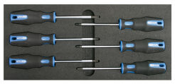 KS TOOLS Wkładka do wózka wkrętaki ERGOTORQUE TORX z otworem 6sz. [1/3] 818.1335