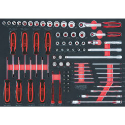 Nasadki 1/4"+3/8"  TORX 75szt wkładka 1/1 KS TOOLS 711.0075